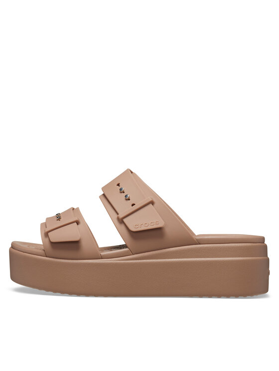 Crocs Crocs Klapki Brooklyn Low Wedge Sandal W 207431 Beżowy