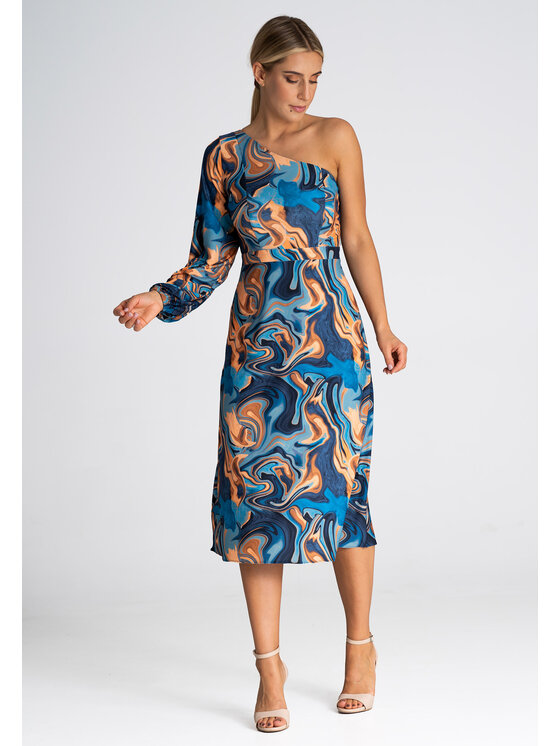 FIGL FIGL Sukienka M962 Kolorowy Regular Fit