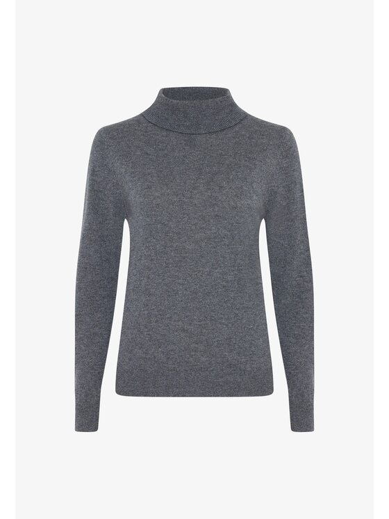 Style Republic Style Republic Golf kaszmiru Szary ciemny Slim Fit