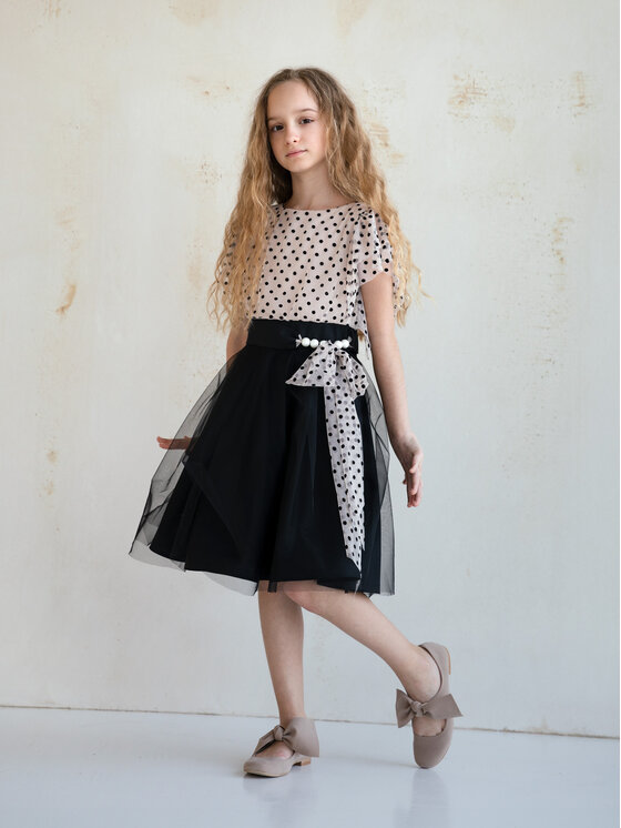 SLY SLY Sukienka 4W-03 Czarny Comfortable Fit
