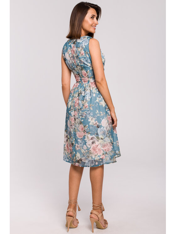 Stylove Stylove Každodenné šaty S225 Modrá Regular Fit