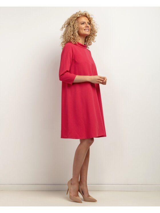 Tessita Tessita Koktejlové šaty SUKIENKA_T442 _5_S Červená Loose Fit