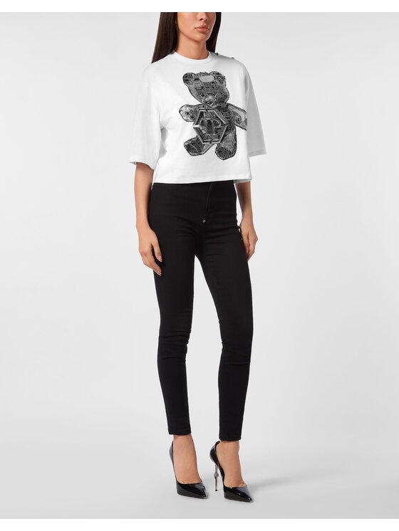 PHILIPP PLEIN PHILIPP PLEIN T-Shirt 25577 Biały Regular Fit