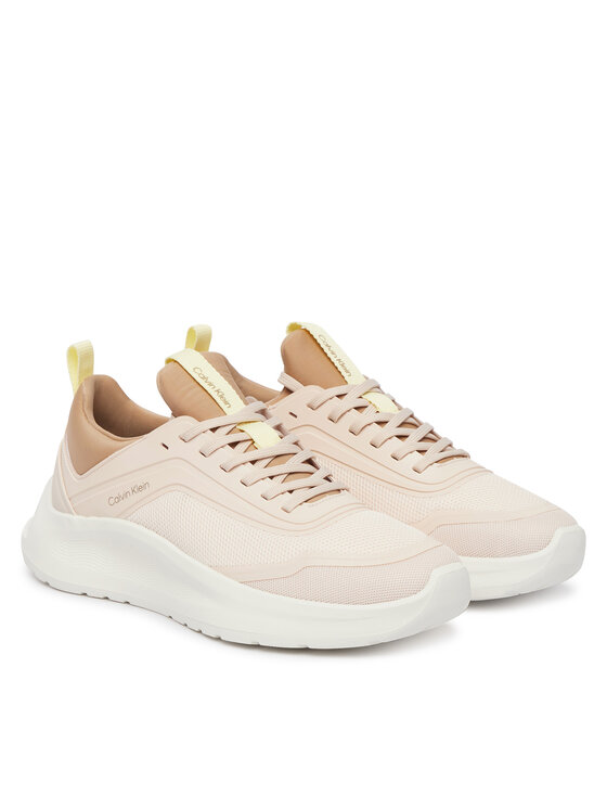 Calvin Klein Calvin Klein Sneakersy Light Eva Run Sock Mesh HW0HW03023 Beżowy