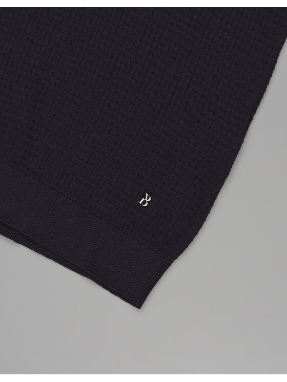 Borgio Borgio Polo sturno Granatowy Classic Fit