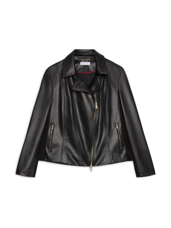 Fiorella Rubino Fiorella Rubino Giacca in similpelle R364T001241N033 Nero A-Line Fit