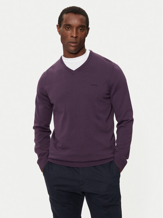 s.Oliver s.Oliver Megztinis 2143174 Violetinė Regular Fit