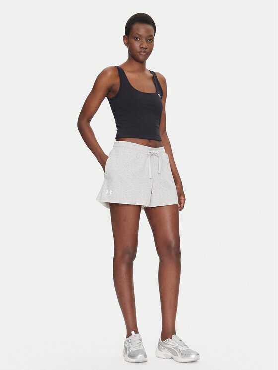 Under Armour Under Armour Sportske kratke hlače Rival 1389657 Siva Regular Fit