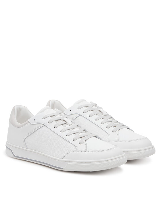 Calvin Klein Calvin Klein Sneakers Low Top Lace Up Lth Mono HM0HM01756 Alb