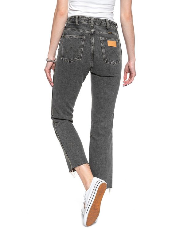 Wrangler Wrangler Jeans RETRO STRAIGHT CROP Grigio Straight Fit