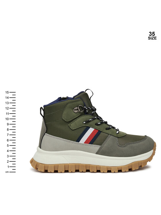 Tommy Hilfiger Tommy Hilfiger Gležnjače T3B9-33680-1696A S Zelena