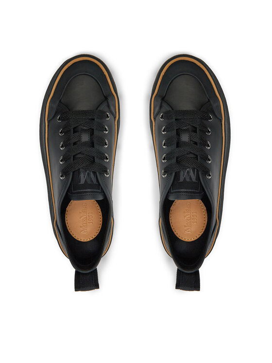 Max Mara Max Mara Trampki Prefallsneaker 2424766011 Czarny
