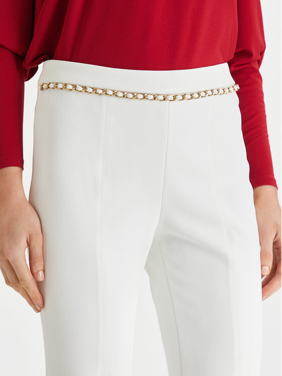 Marciano Guess Marciano Guess Pantaloni di tessuto 6RGB12 9373Z Bianco Regular Fit