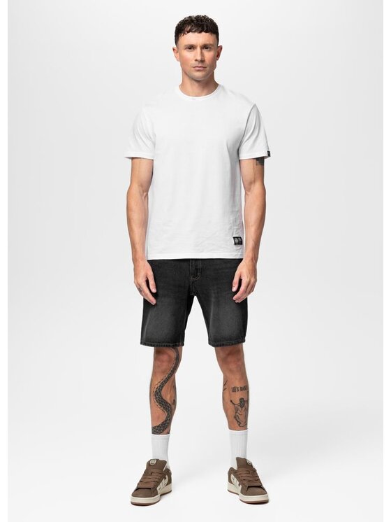 PITBULL PITBULL Szorty jeansowe BAYSIDE Czarny Regular Fit