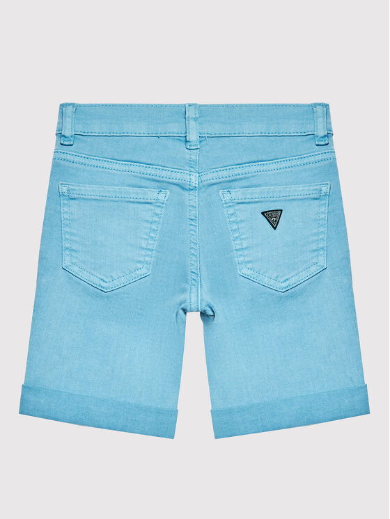 Guess Guess Pantaloni scurți de blugi N1RD03 WE620 Albastru Regular Fit