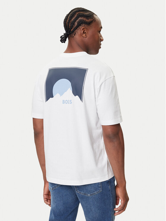 BOSS BOSS Majica Te_Move 50547087 Bela Relaxed Fit