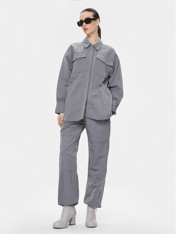 Samsøe Samsøe Samsøe Samsøe Сорочка Gira F23400007 Сірий Oversize