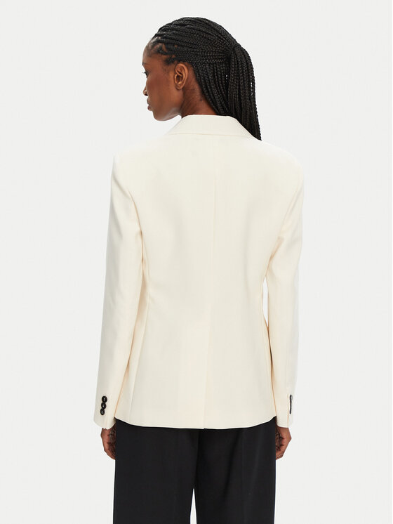 Weekend Max Mara Weekend Max Mara Sakoi Lamine 2425046051 Écru Standard Fit