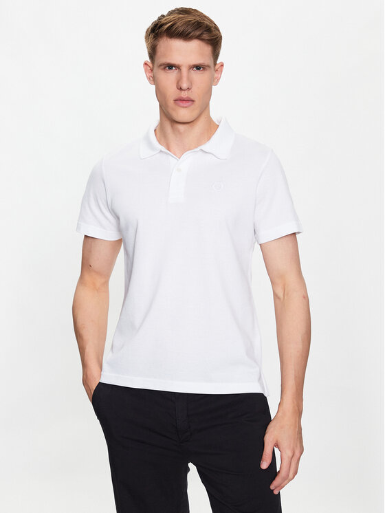 Trussardi Trussardi Polokošile Emboidered 52T00712 Bílá Regular Fit