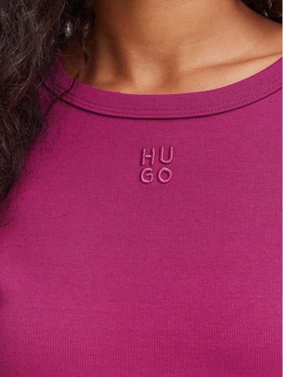 HUGO HUGO T-Shirt Deloris 50512002 Różowy Regular Fit