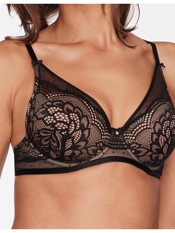 Esotiq Esotiq Biustonosz push-up 39971-61X Czarny