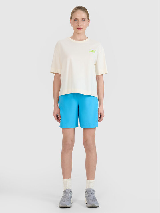 4F 4F T-Shirt CHILLY WAVES Biały Regular Fit