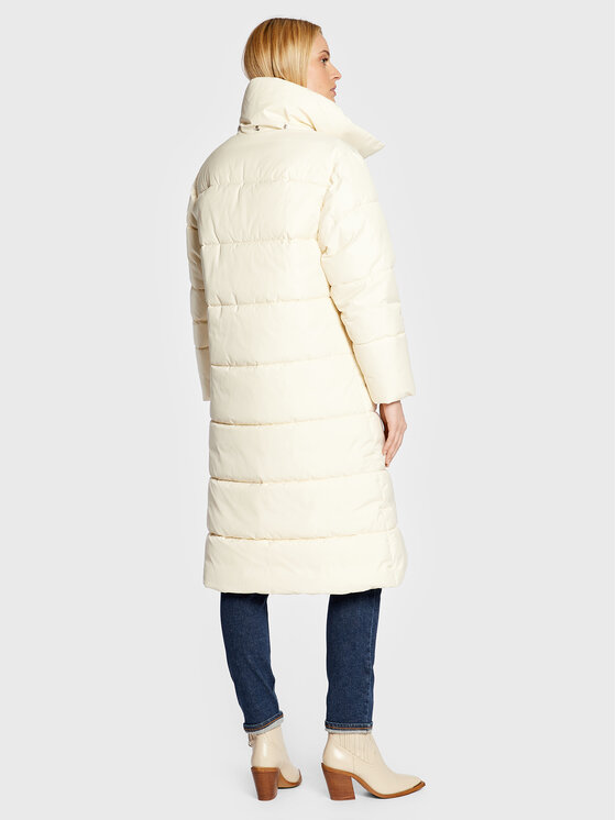 Trussardi Trussardi Geacă de iarnă 56S00792 Écru Relaxed Fit