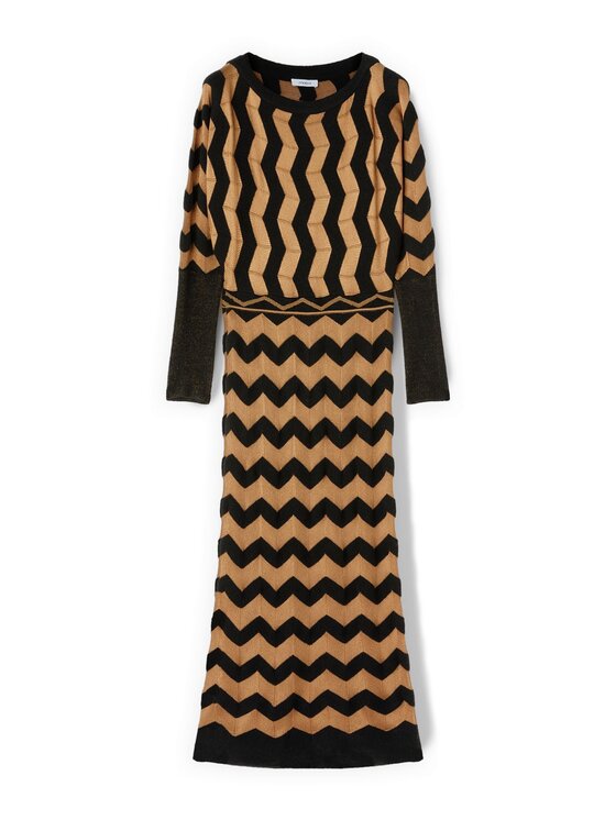 Motivi Motivi Vestito da giorno 7653W001494N0Z3 Marrone Slim Fit