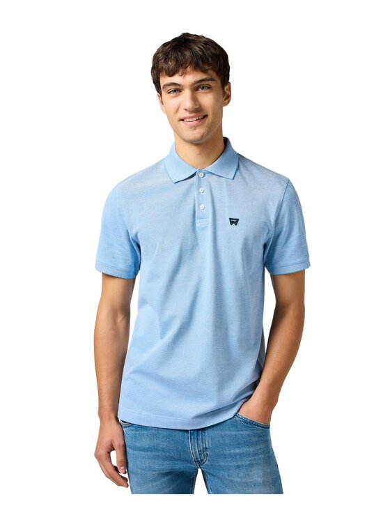 Wrangler Wrangler Polo 112362833 Niebieski Regular Fit