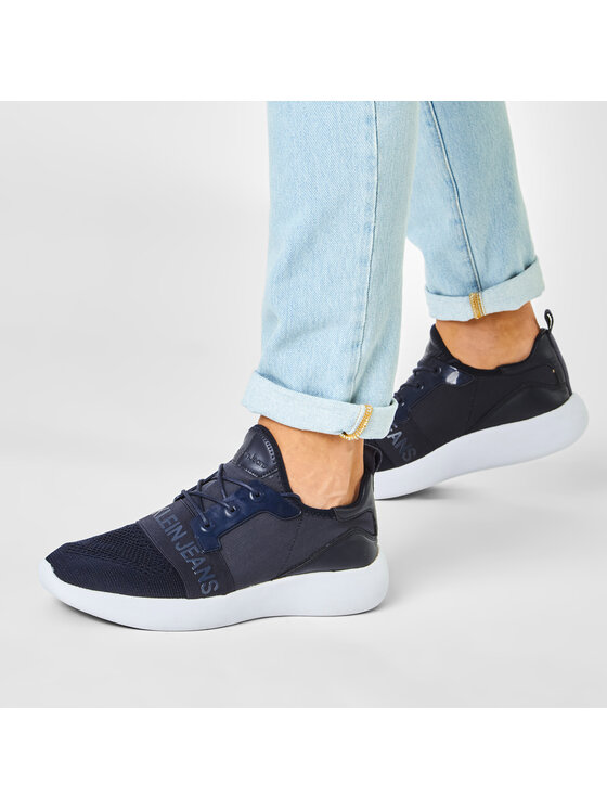 Calvin Klein Jeans Sneakersy Mel Knit SE8596 Tmavomodr Modivo.cz