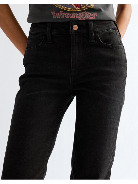 Wrangler Wrangler Jeansy STRAIGHT Czarny Straight Leg