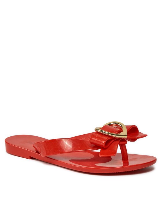 Melissa Melissa Šlepetės per pirštą Mini Melissa Harmonic Hot Inf 33945 Raudona