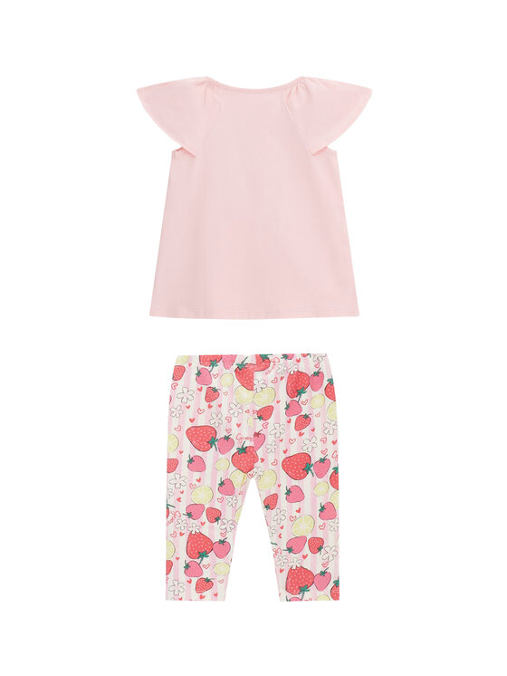 Guess Guess Set T-Shirt und Leggings K6GG01 K6YW4 Rosa Regular Fit