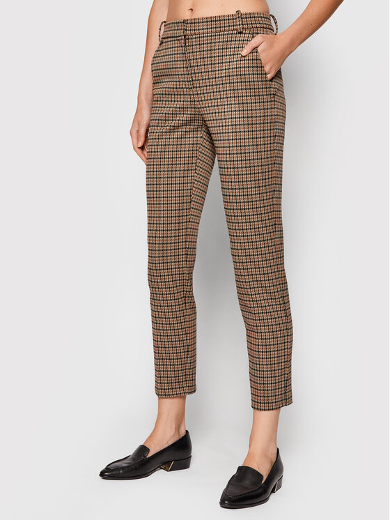 Pinko Pantaloni chino Bello 1G16XR 8519 Marrone Slim Fit • Modivo.it