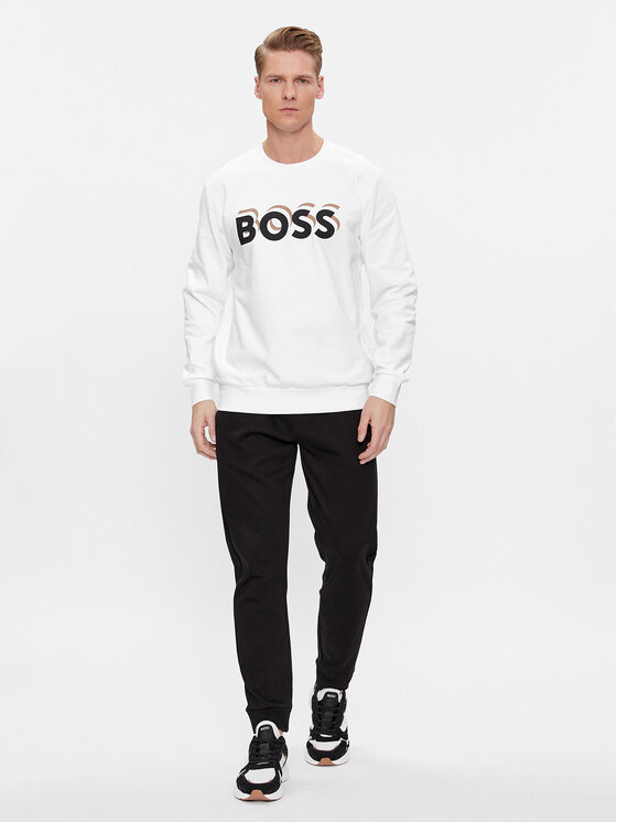 BOSS Boss Felpa Soleri 07 50507939 Bianco Regular Fit