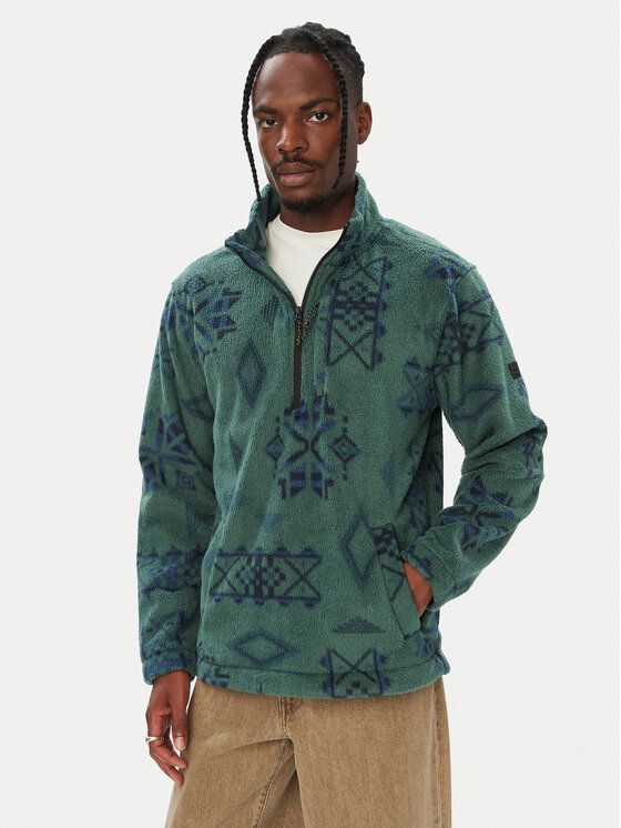 Billabong Billabong Fleecejacke EBYPF03003 Dunkelgrün Relaxed Fit