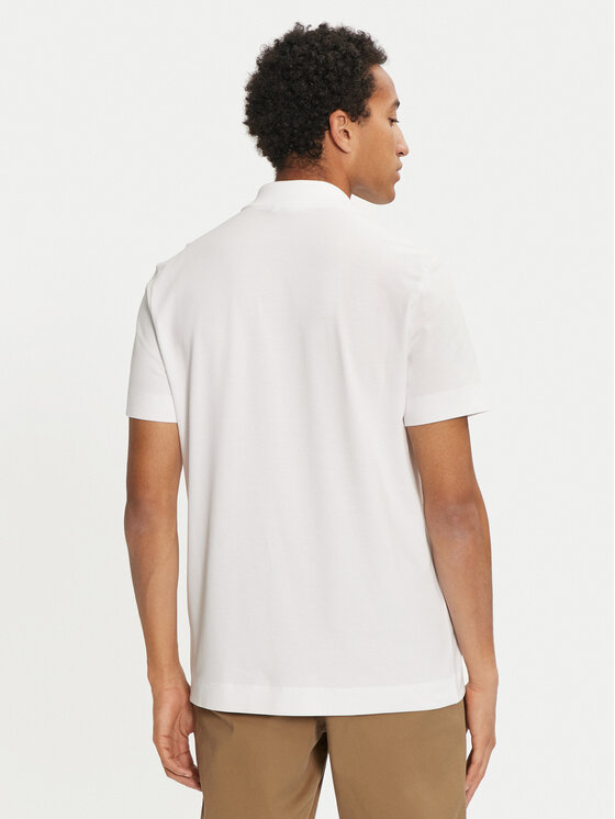 Lacoste Lacoste Тениска с яка и копчета PH2801 Бял Regular Fit