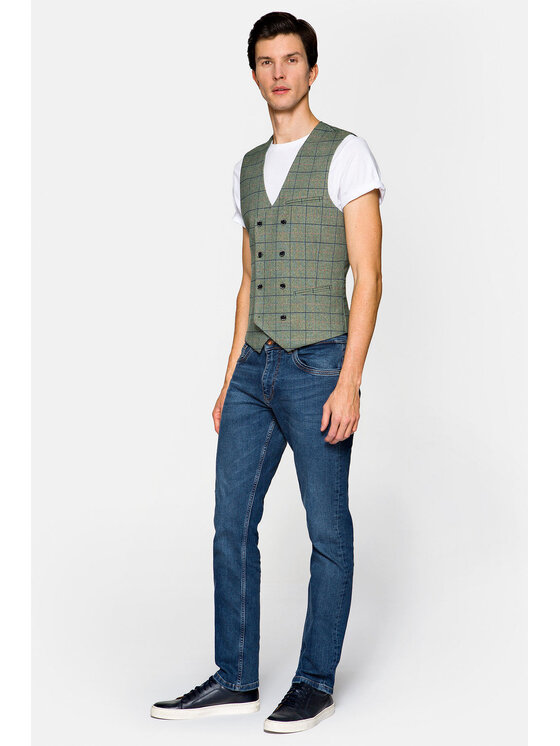 Lancerto Lancerto Kamizelka Corinne Zielony Regular Fit