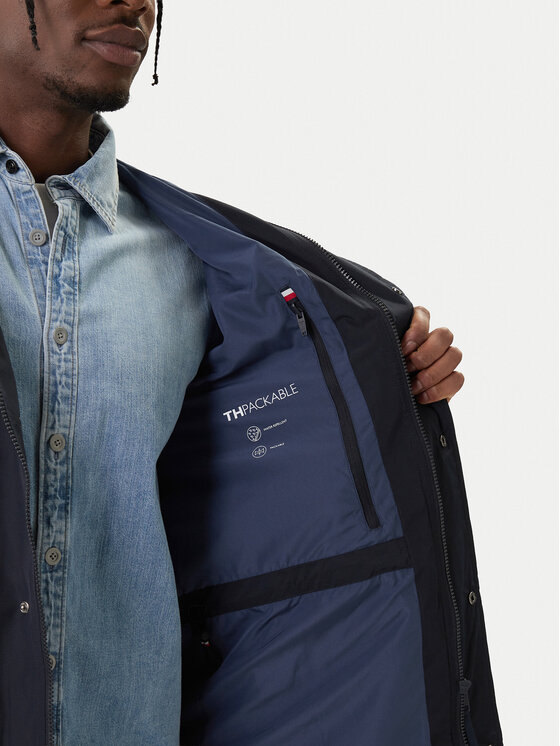 Tommy Hilfiger Tommy Hilfiger Parka MW0MW39645 Sötétkék Regular Fit