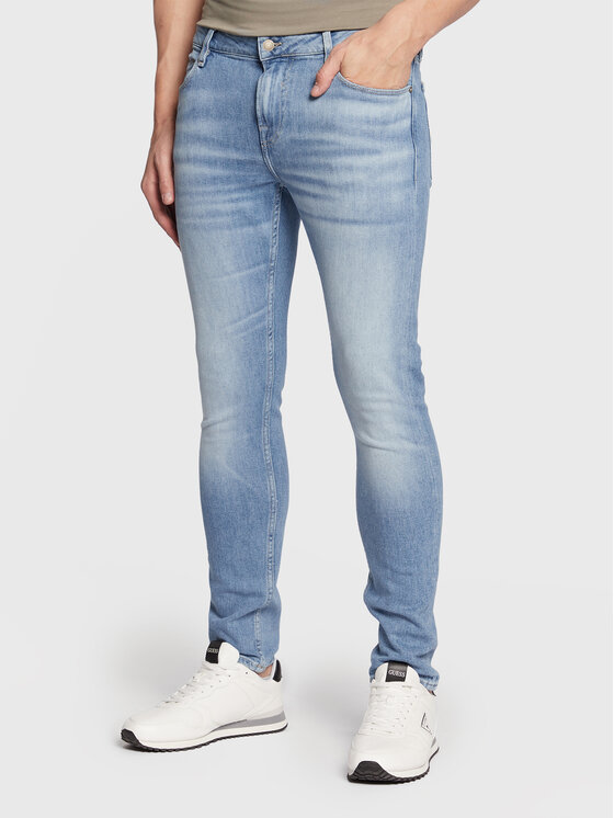 Guess Guess Jeansy Chris M2YA27 D4Q43 Modrá Super Skinny Fit
