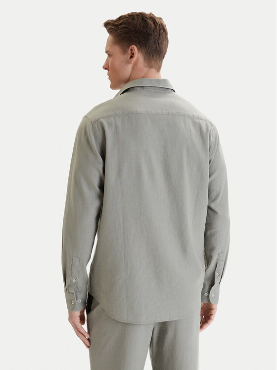 Nautica Nautica Cămașă W126-NAMST-1023-34X Verde Regular Fit