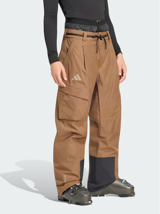adidas adidas Spodnie narciarskie 170932 Brązowy Regular Fit