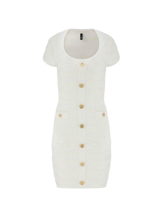 Marciano Guess Marciano Guess Džemper haljina 6RGK48 5852Z Bijela Regular Fit