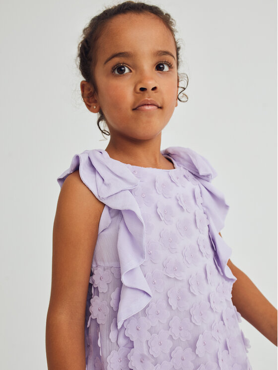 Abel & Lula Abel & Lula Sukienka elegancka 5042 Fioletowy Regular Fit