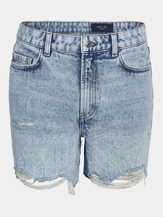 Noisy May Noisy May Jeans kratke hlače Lou 27029402 Modra Straight Fit