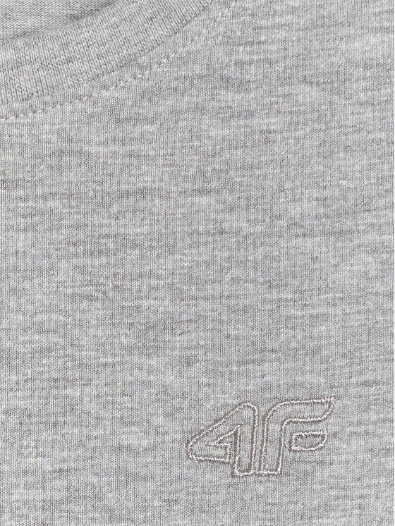 4F 4F T-Shirt BASIC+ Szary Oversize