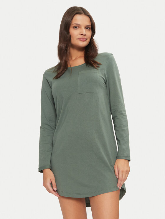 Hunkemöller Camicia da notte 206559 Verde Regular Fit, taglia : M_L