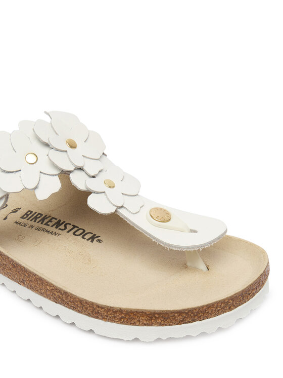 Birkenstock Birkenstock Šlepetės per pirštą Gizeh 1026735 Balta