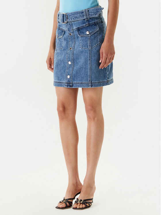 Morgan Gonna di jeans 251-JOLAM Blu Regular Fit, taglia : 40