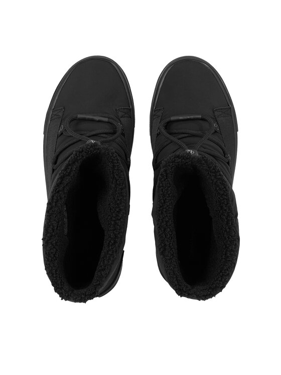 Calvin Klein Jeans Calvin Klein Jeans Μπότες Χιονιού Bold Vulc Flatf Snow Boot Wn YW0YW01181 Μαύρο